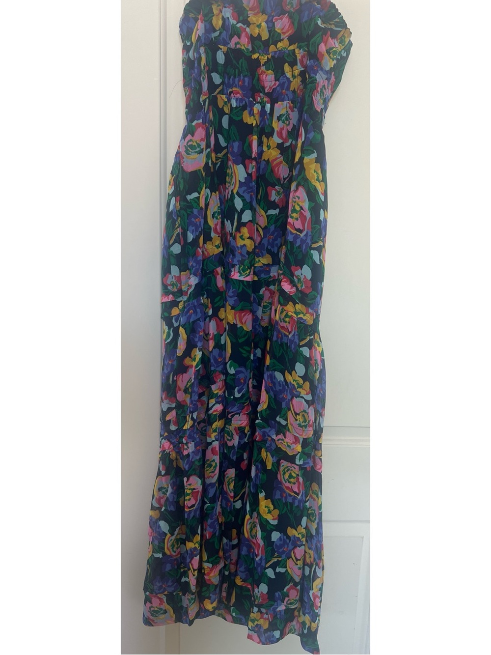 Anthropologie Somerset Floral Strapless Tiered Maxi Dress - Picture 2 of 8